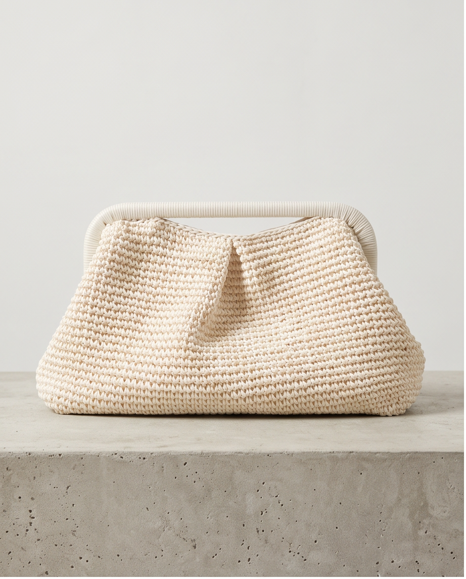 Raffia Clutch