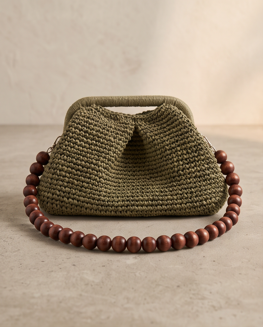 Raffia Clutch