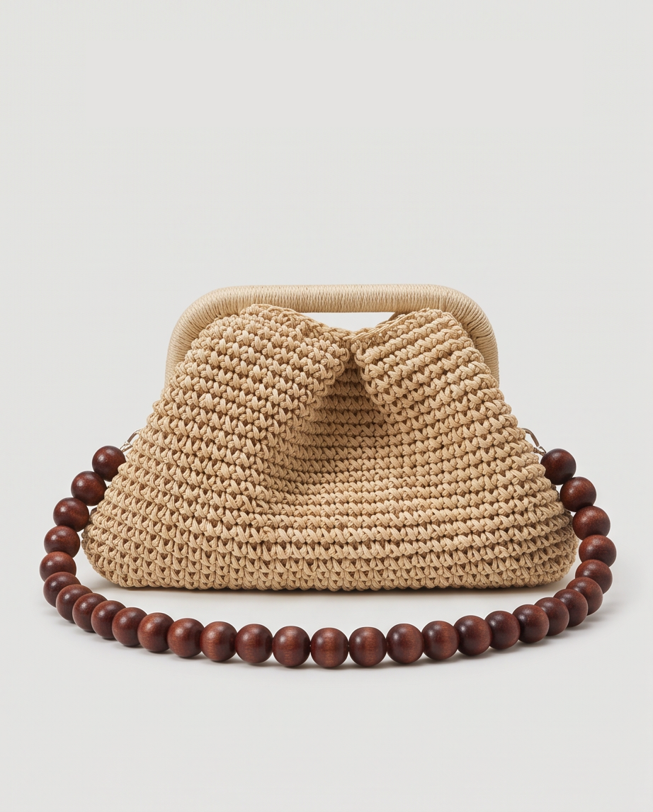Raffia Clutch